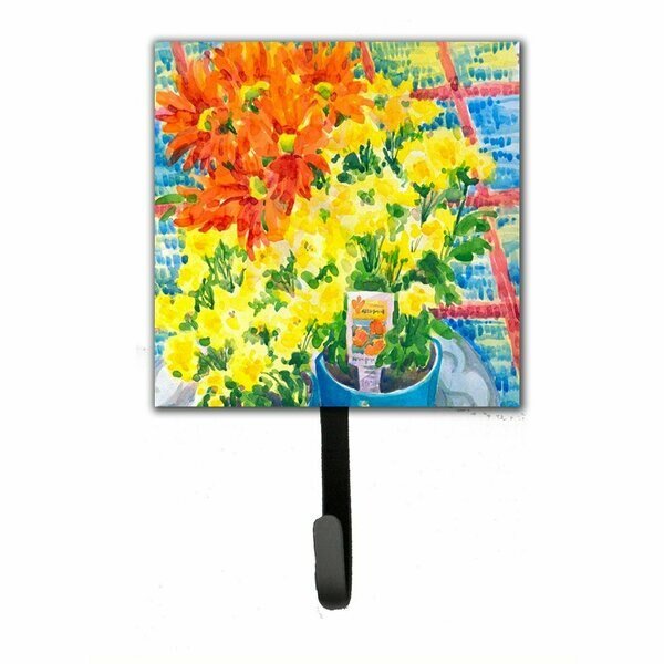 4.25 x 7 in. Flower Mums Leash Or Key Holder, Carolines Treasures, Mfr#: 6005SH4
